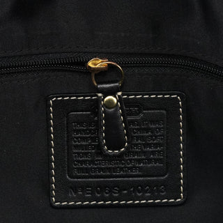 Coach 10213 Black Pebbled Leather Hampton Tote Bag