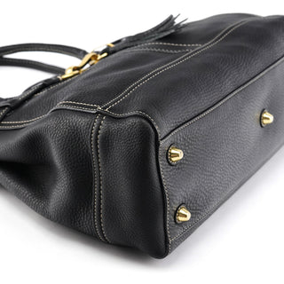 Coach 10213 Black Pebbled Leather Hamptons Tote Bag