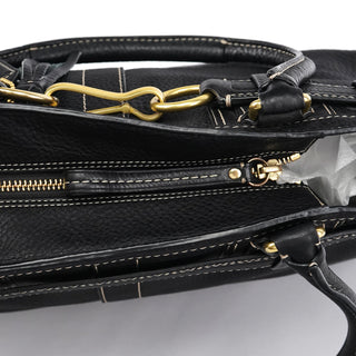 Coach 10213 Black Pebbled Leather Hamptons Tote Bag