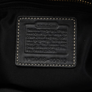 Coach 10213 Black Pebbled Leather Hamptons Tote Bag