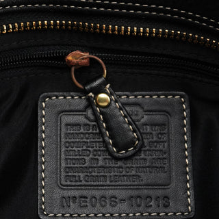 Coach 10213 Black Pebbled Leather Hamptons Tote Bag