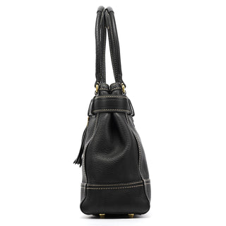 Coach 10213 Black Pebbled Leather Hamptons Tote Bag