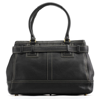 Coach 10213 Black Pebbled Leather Hamptons Tote Bag
