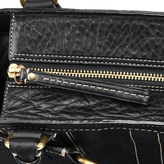 Coach 10213 Black Pebbled Leather Hamptons Tote Bag