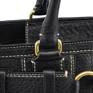Coach 10213 Black Pebbled Leather Hamptons Tote Bag