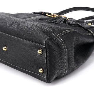 Coach 10213 Black Pebbled Leather Hamptons Tote Bag