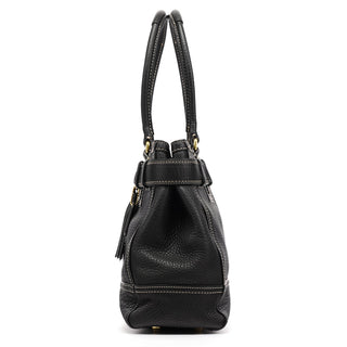 Coach 10213 Black Pebbled Leather Hamptons Tote Bag