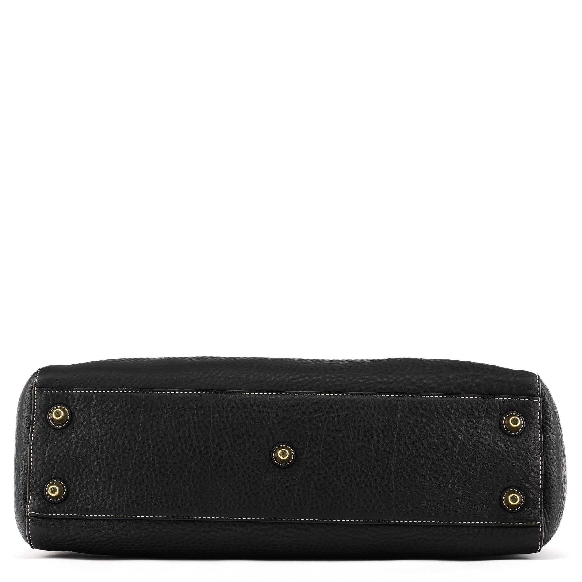 Coach 10213 Black Pebbled Leather Hamptons Tote Bag