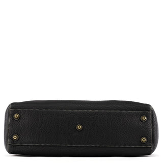 Coach 10213 Black Pebbled Leather Hamptons Tote Bag