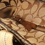Coach 10234 Beige Brown Signature Patchwork Tote Bag
