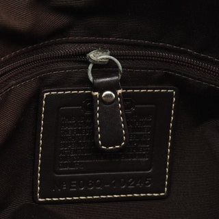 Coach 10245 Beige Brown Signature Hampton Tote Bag