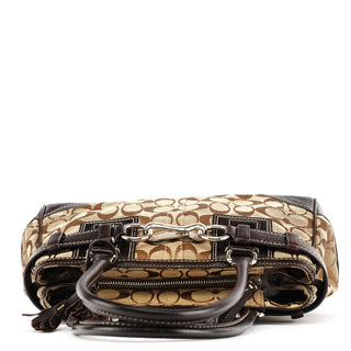 Coach 10245 Beige Brown Signature Hampton Tote Bag