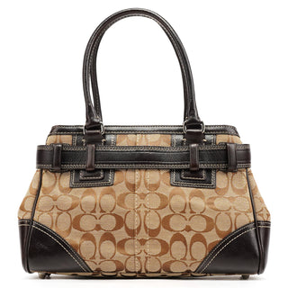 Coach 10245 Beige Brown Signature Hampton Tote Bag