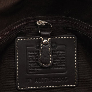 Coach 10245 Beige Brown Signature Hamptons Tote Bag