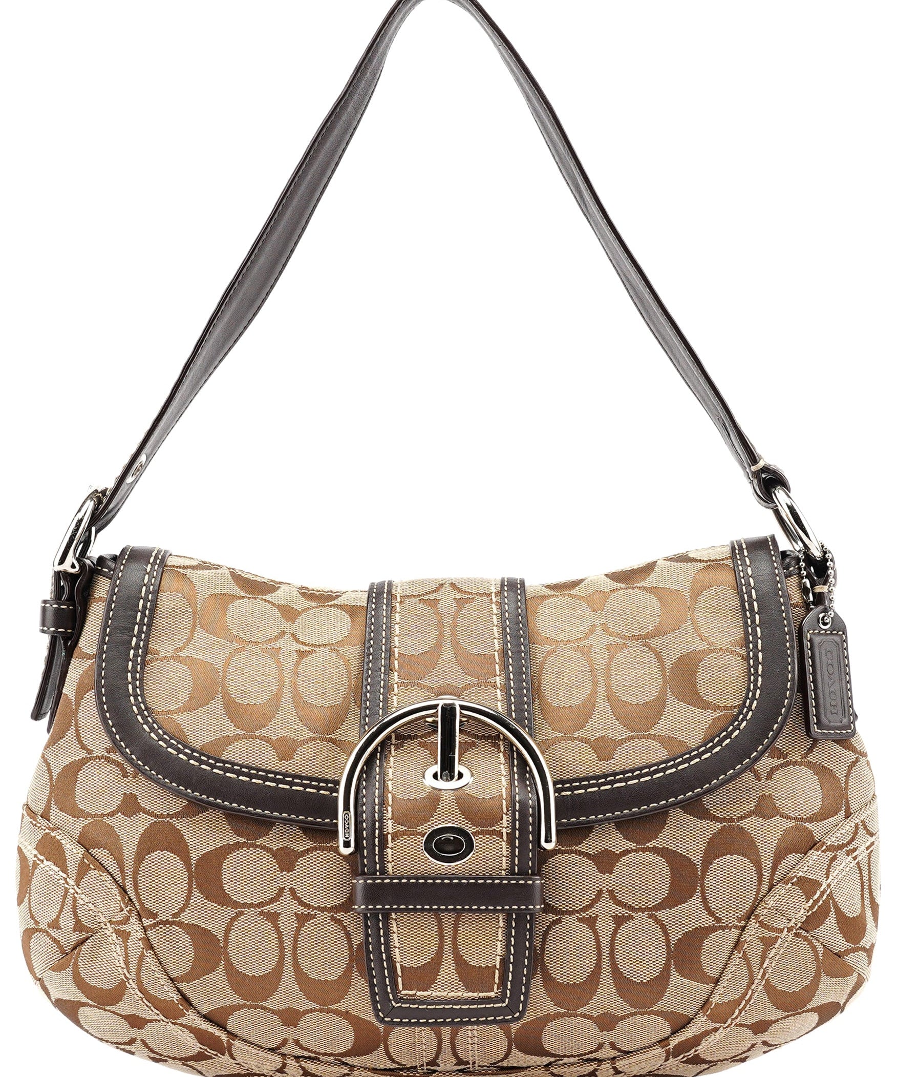 Coach 10297 Beige Brown Soho Shoulder Bag