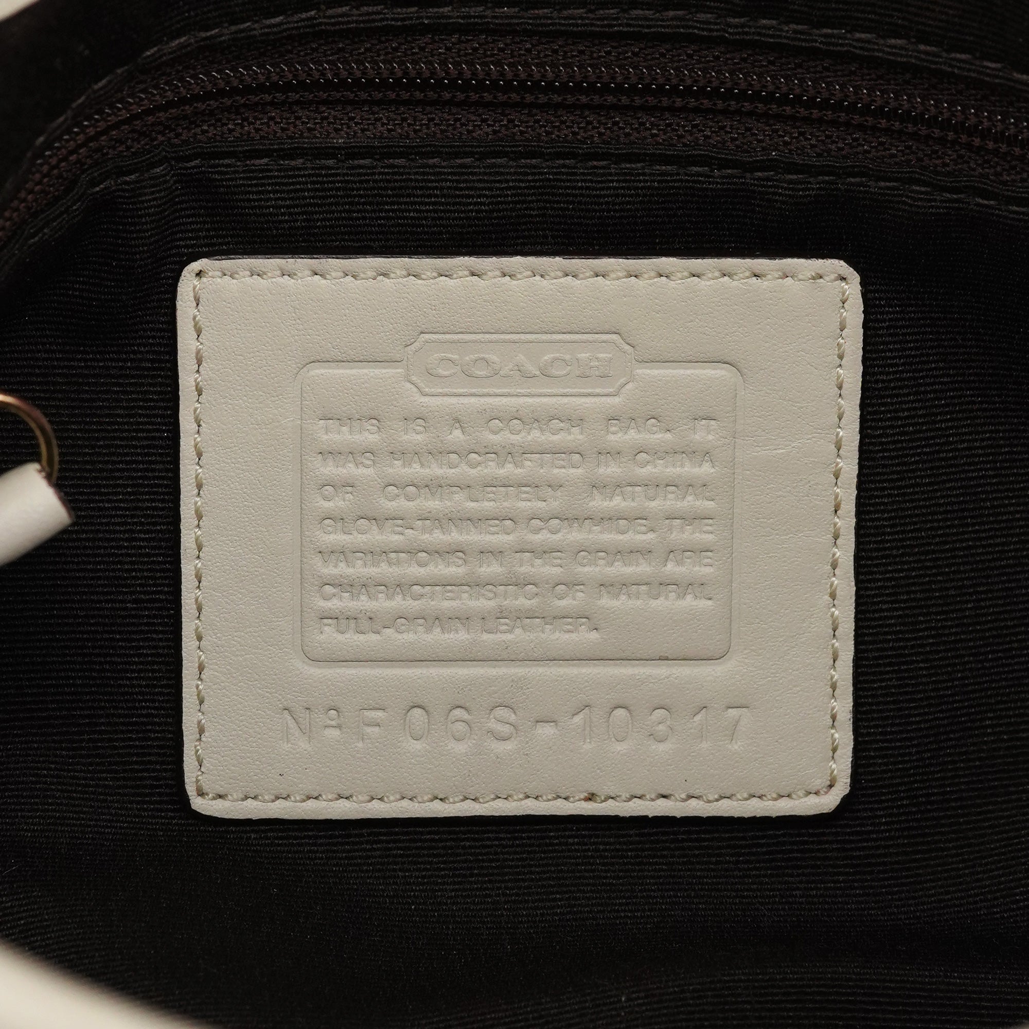 Coach 10317 Ivory Leather Soho Shoulder Bag