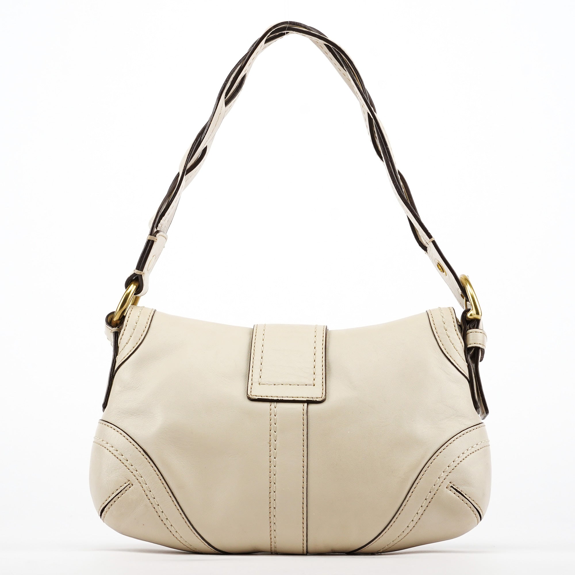 Coach 10317 Ivory Leather Soho Shoulder Bag