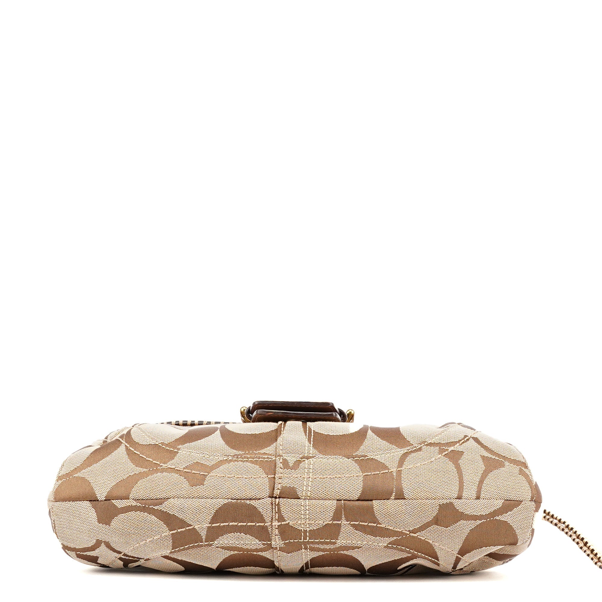 Coach 10484 Sac porté épaule Soho en toile Signature beige