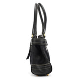 Coach 10507 Black Signature Canvas Hamptons Tote Bag