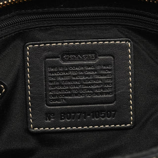 Coach 10507 Black Signature Canvas Hamptons Tote Bag