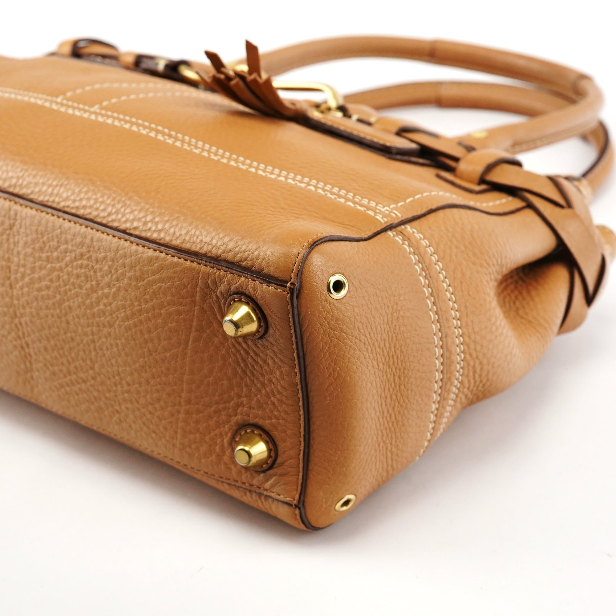 Coach 10528 Beige Leather Hamptons Tote Bag