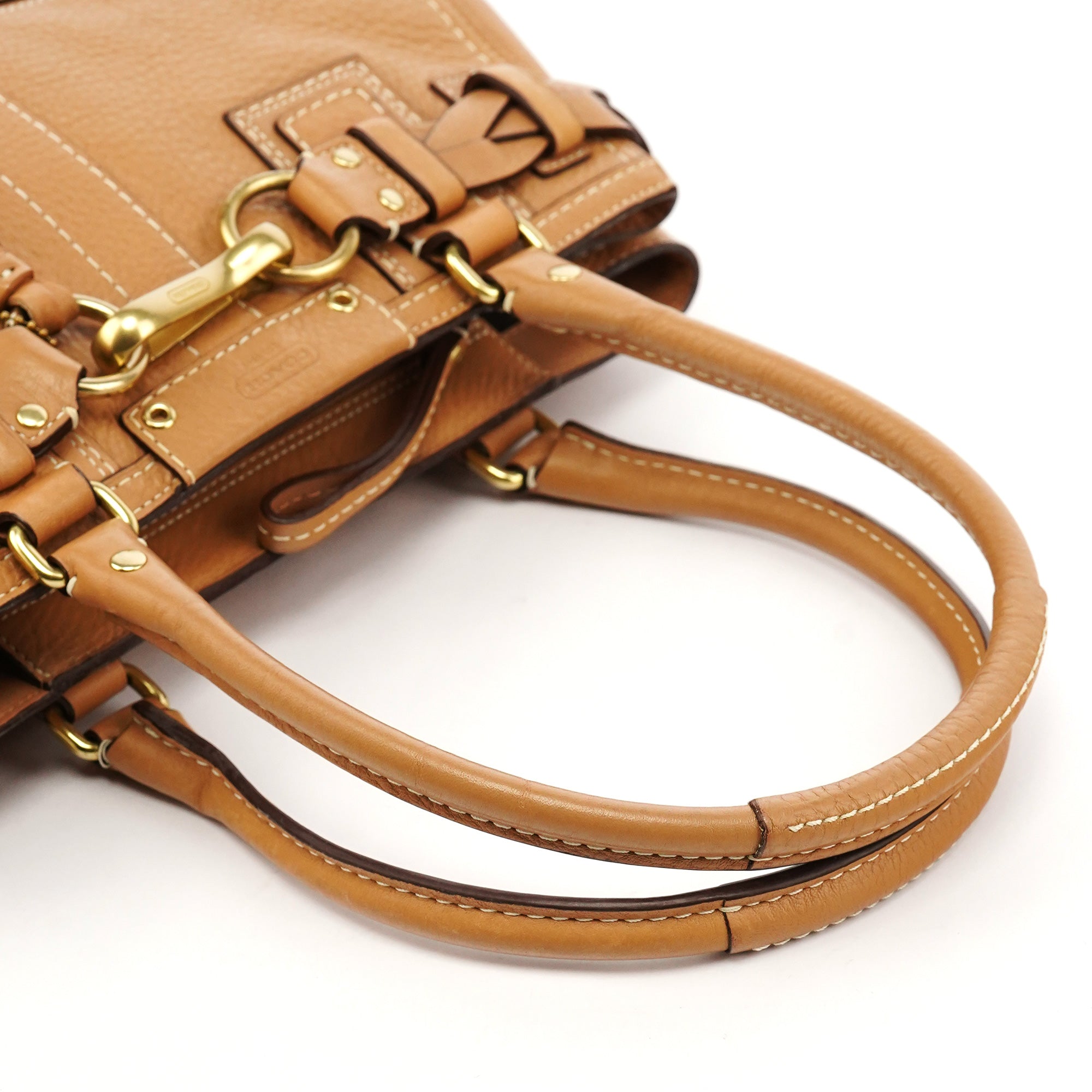 Coach 10528 Beige Leather Hamptons Tote Bag