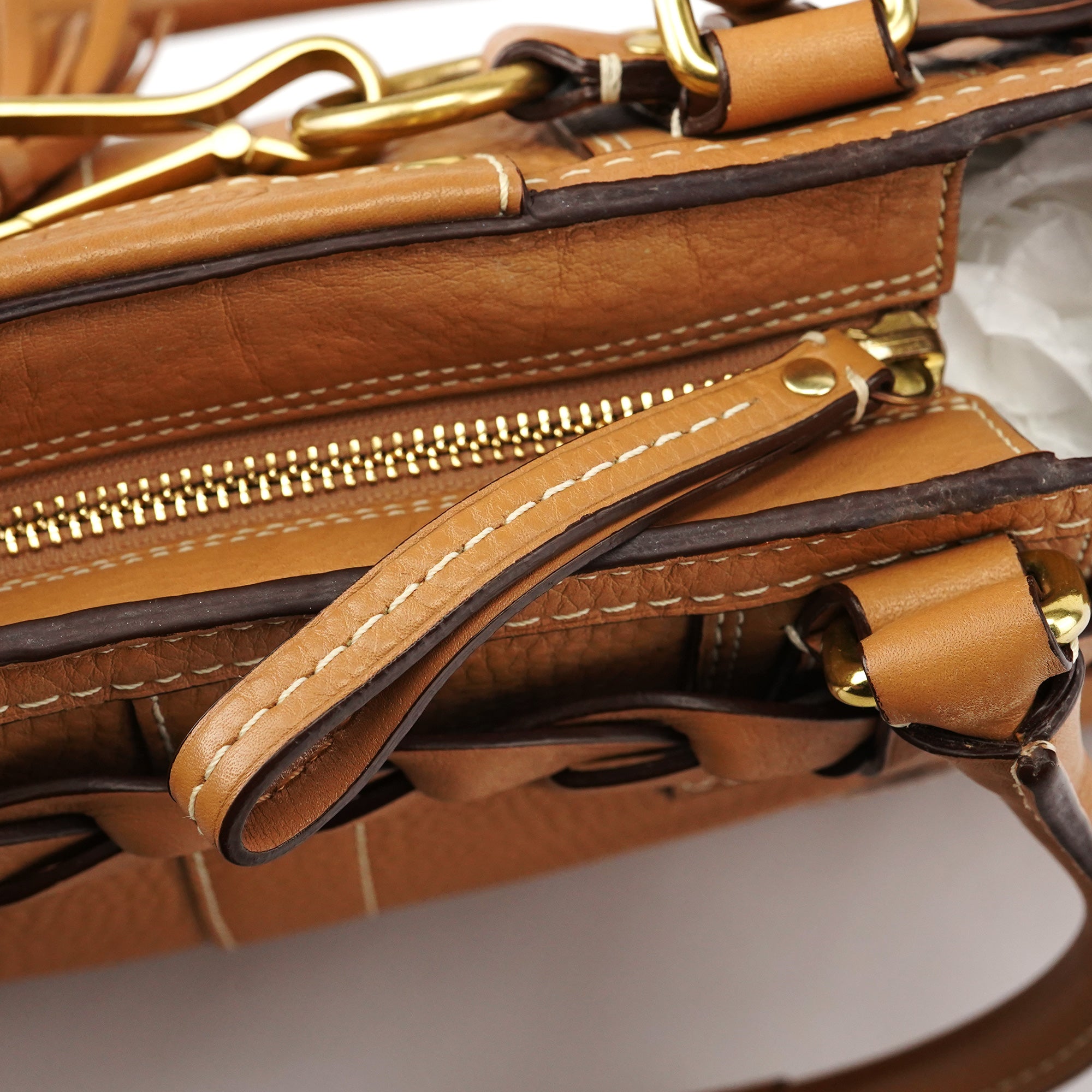 Coach 10528 Beige Leather Hamptons Tote Bag