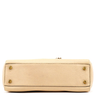 Coach 10528 Beige Pebbled Leather Hamptons Tote Bag