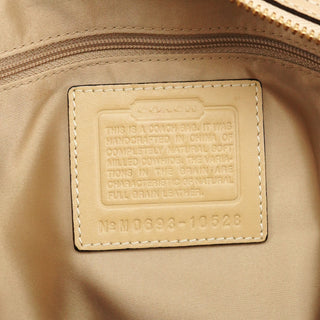 Coach 10528 Beige Pebbled Leather Hamptons Tote Bag