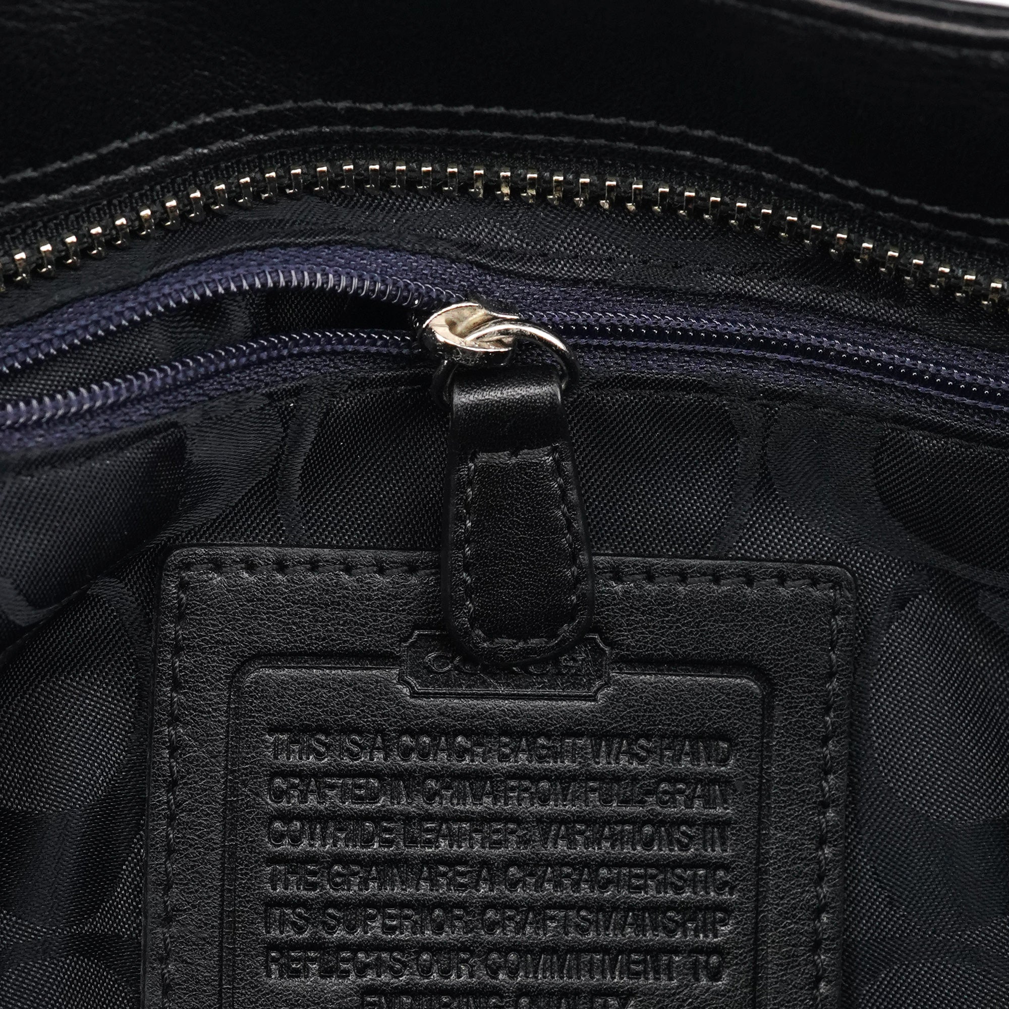 Coach 10531 Black Leather Hampton Tote Bag