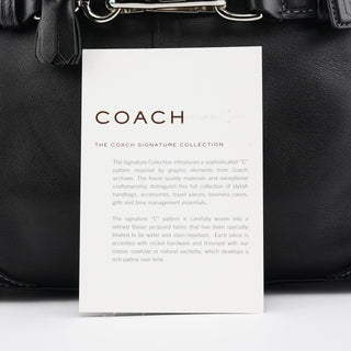 Coach 10531 Black Leather Hampton Tote Bag