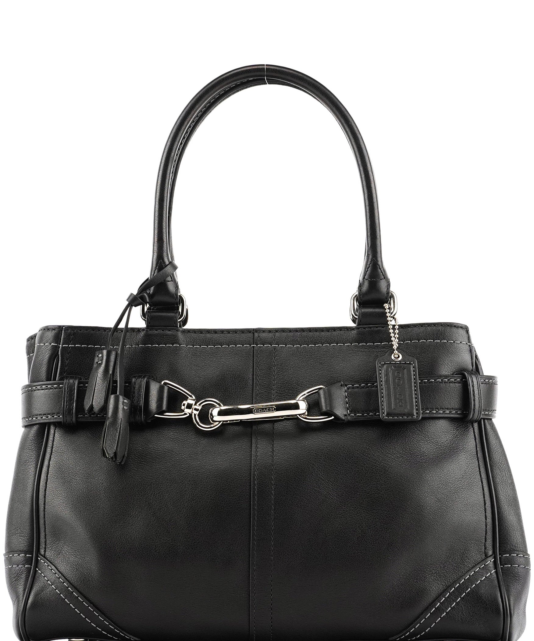 Coach 10531 Black Leather Hampton Tote Bag