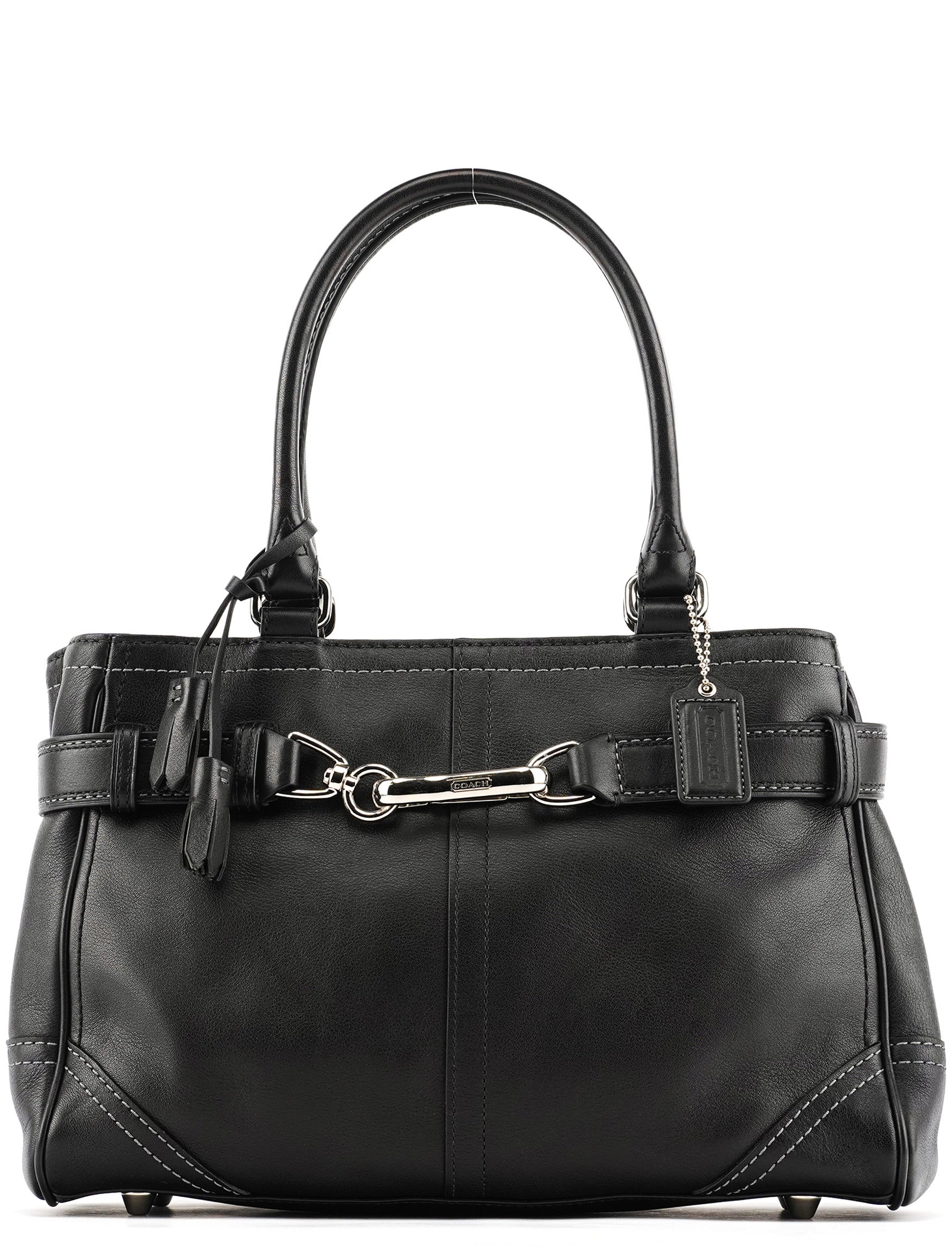 Coach 10531 Black Leather Hampton Tote Bag