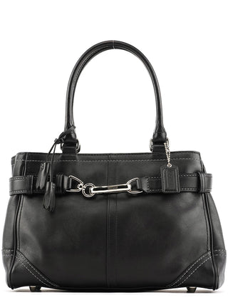 Coach 10531 Black Leather Hampton Tote Bag