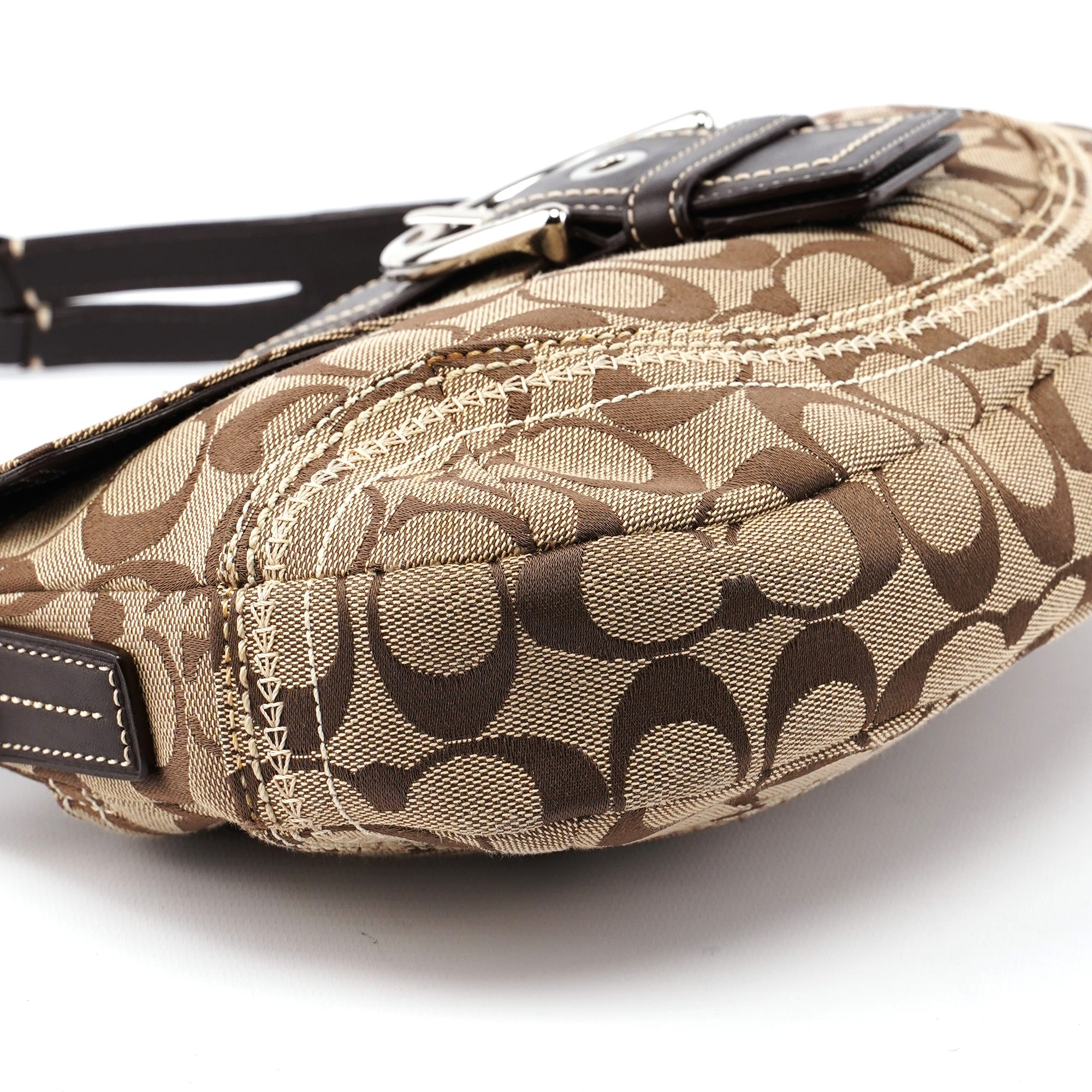 Coach 10603 Beige Brown Signature C Soho Shoulder Bag