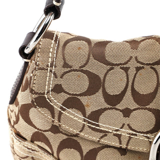 Coach 10603 Beige Brown Signature C Soho Shoulder Bag