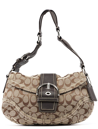 Coach 10603 Beige Brown Signature C Soho Shoulder Bag