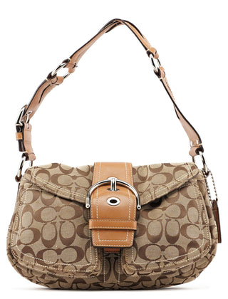 Coach 10604 Beige Signature C Soho Shoulder Bag