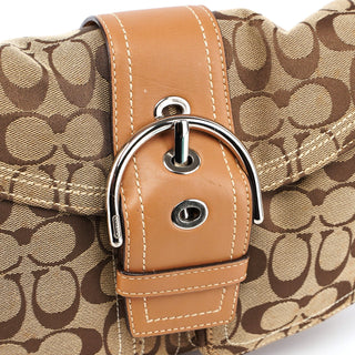 Coach 10604 Beige Signature C Soho Shoulder Bag