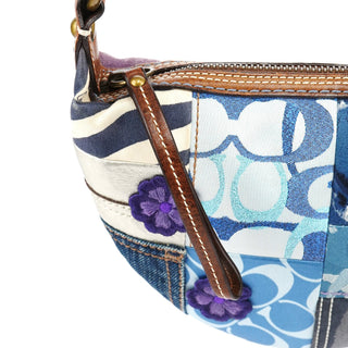 Coach 10819 Multicolour Signature Patchwork Crossbody Bag