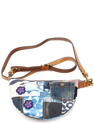 Coach 10819 Multicolour Signature Patchwork Crossbody Bag