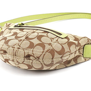 Coach 10840 Beige Green Signature 2-Way Bag