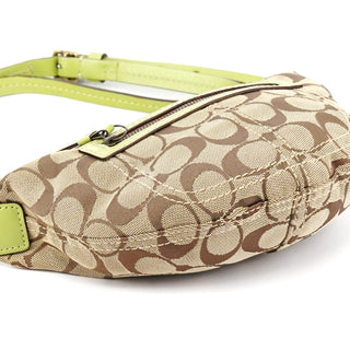 Coach 10840 Beige Green Signature 2-Way Bag
