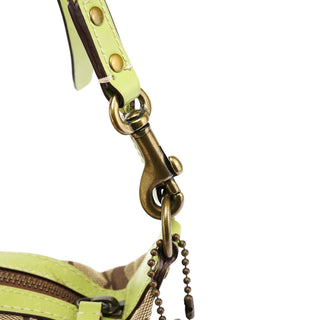 Coach 10840 Beige Green Signature 2-Way Bag