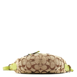 Coach 10840 Beige Green Signature 2-Way Bag