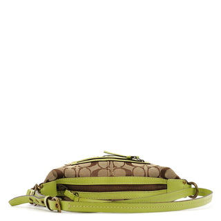 Coach 10840 Beige Green Signature 2-Way Bag