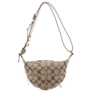 Coach 10840 Beige Signature C Swing Bag