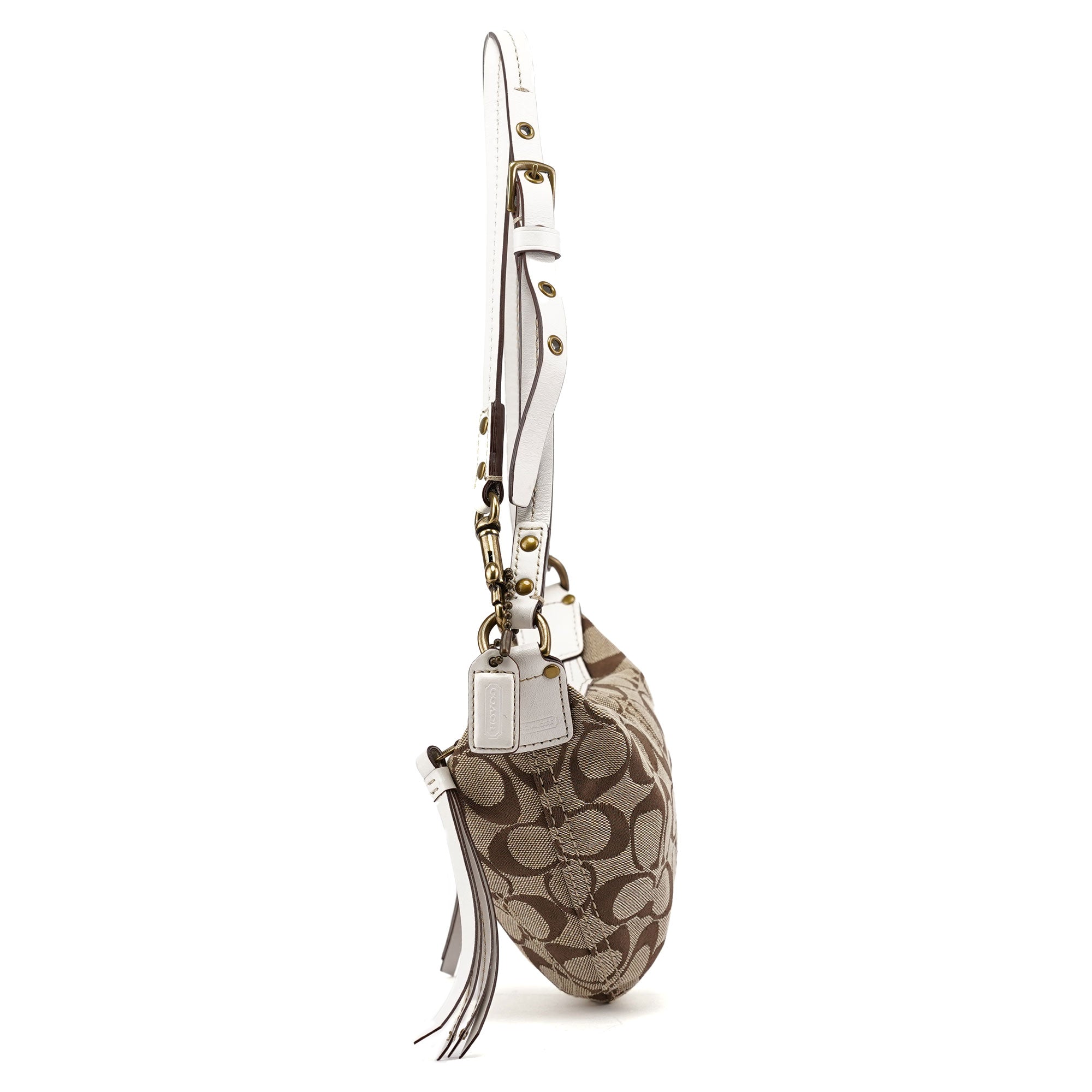 Coach 10840 Beige Signature C Swing Bag
