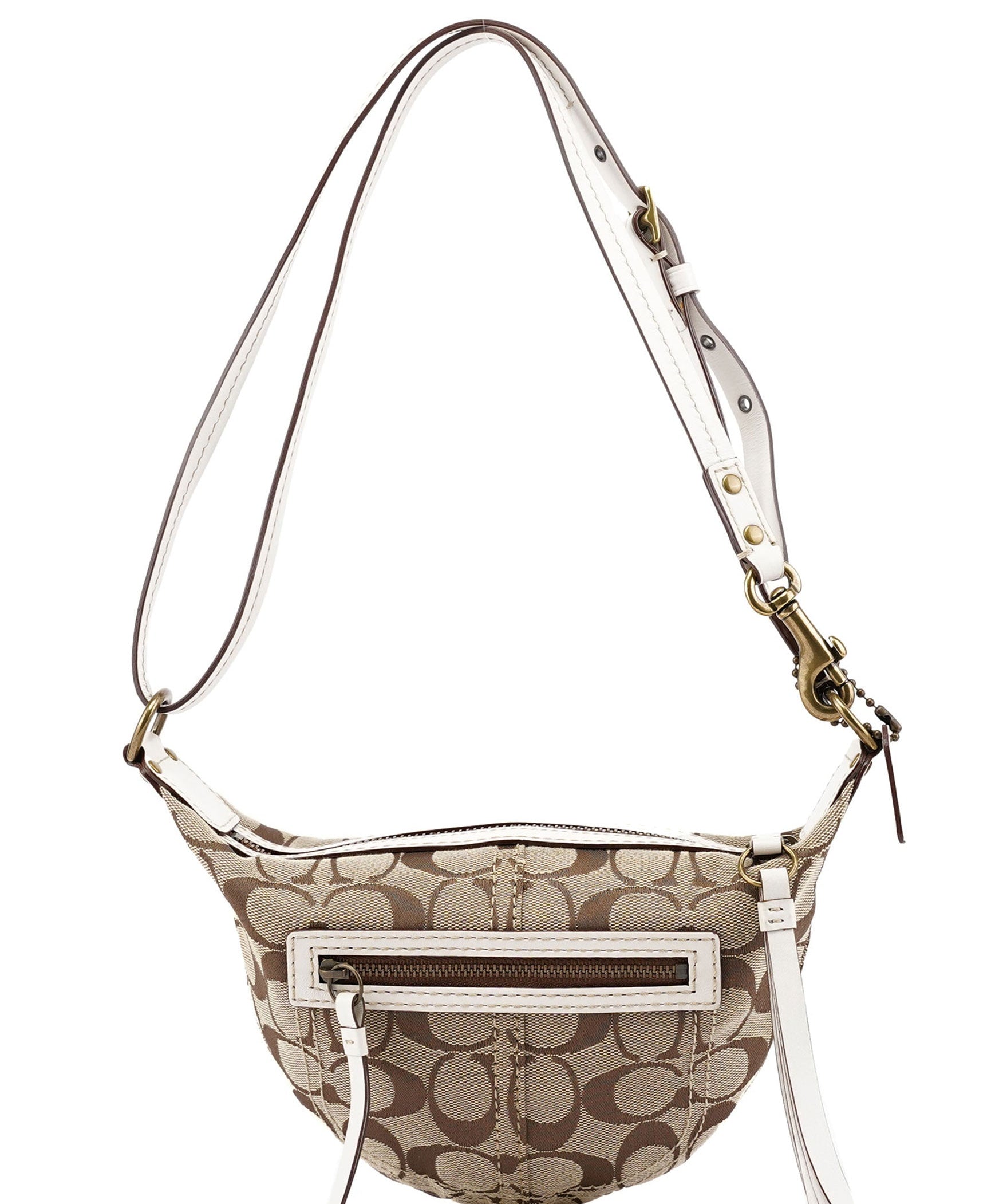 Coach 10840 Beige Signature C Swing Bag
