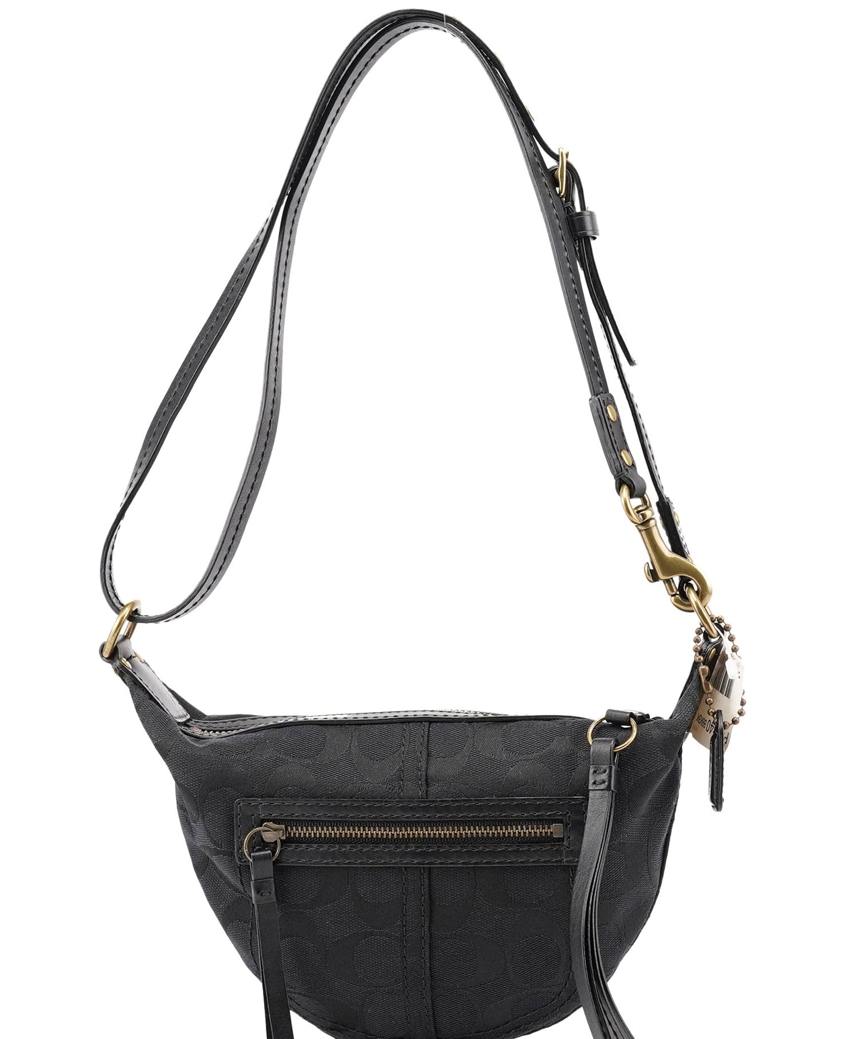Coach 10840 Black Signature C Swing Bag